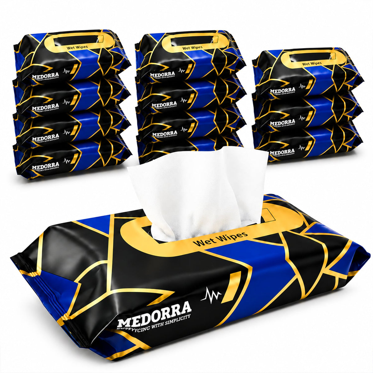 Medorra pre-moistened adult wipes