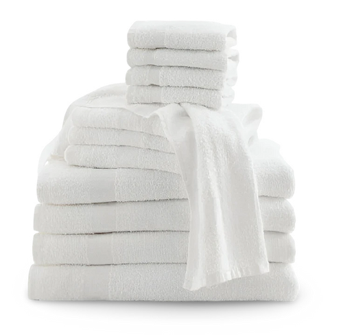 10 Single Towels & Washcloths