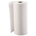 White perforated paper towel rolls