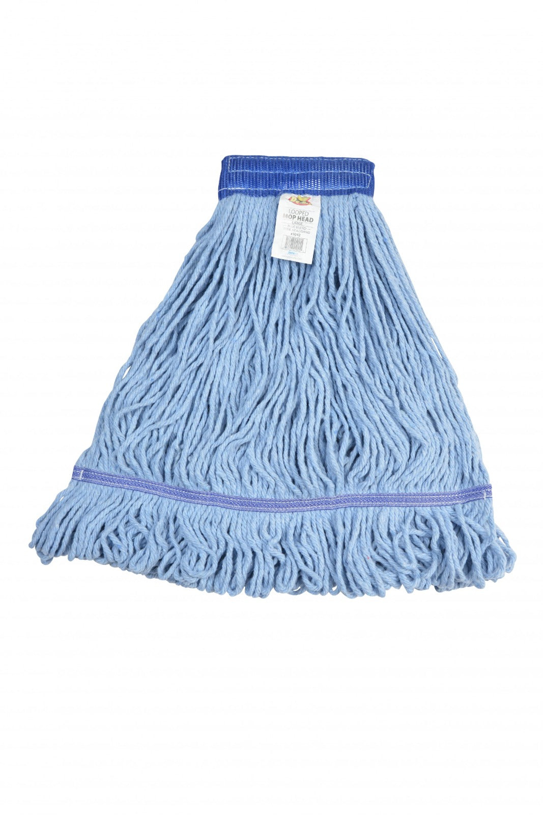 Blue looped-end mop heads