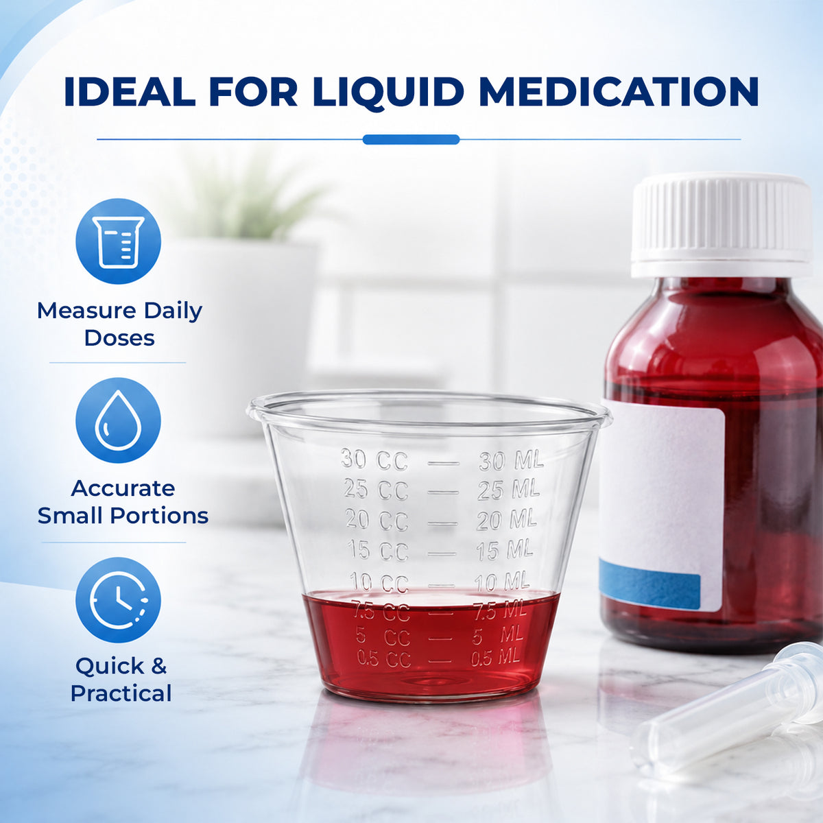 Medorra 1 oz clear medicine cups, 5,000 count — product details 4