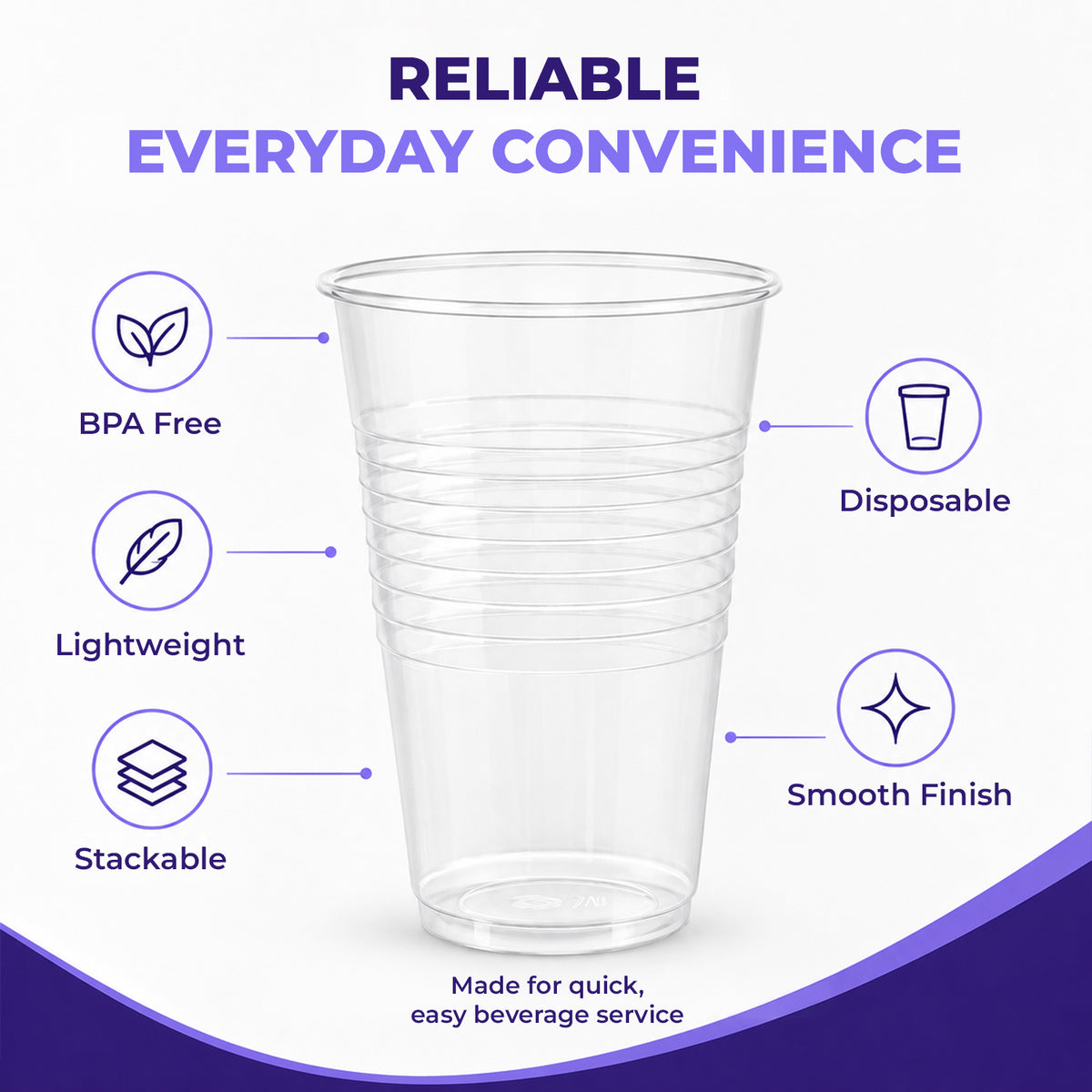 Plastic Cups, 2500 Count (9 oz) — product view 3