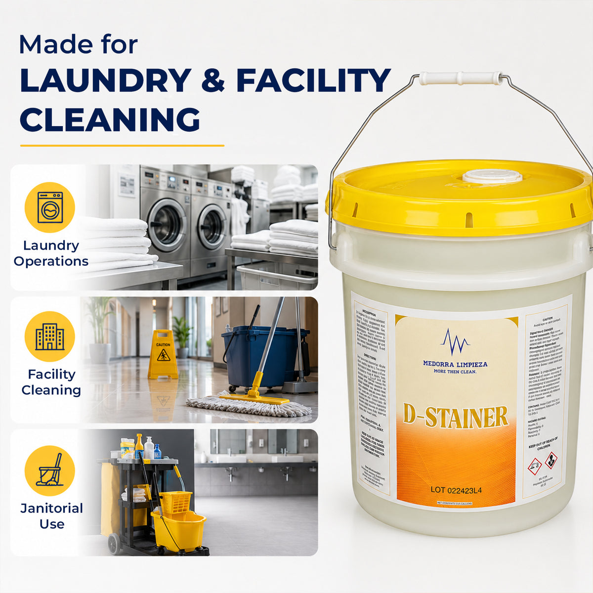 D-Stainer Concentrated Cleaning Solution, 5 Gallon — product view 3