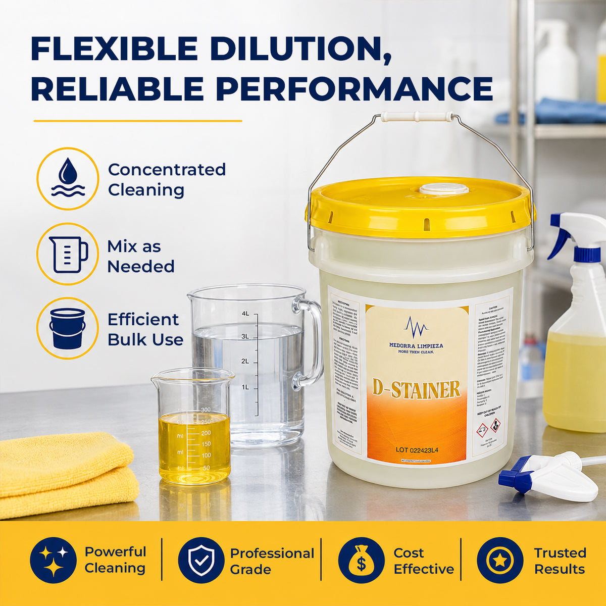 D-Stainer Concentrated Cleaning Solution, 5 Gallon — product view 4
