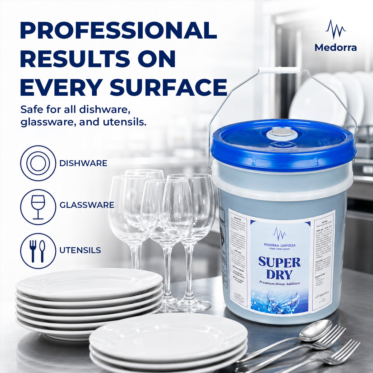 Super Dry Rinse Additive, 5 Gallon — product view 4
