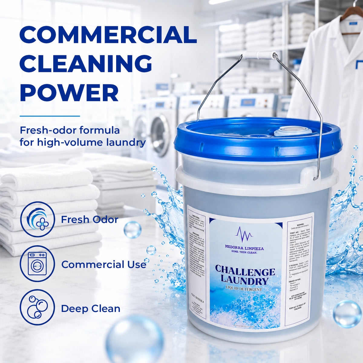 Click to see full view Challenge Laundry Liquid Detergent, 5 Gallon Pail — product view 2