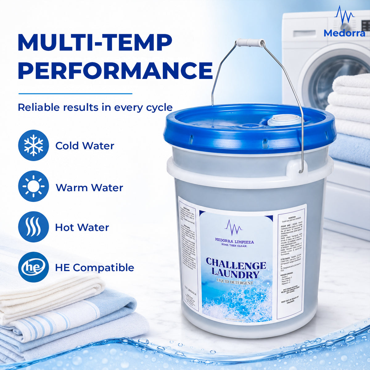 Click to see full view Challenge Laundry Liquid Detergent, 5 Gallon Pail — product view 3