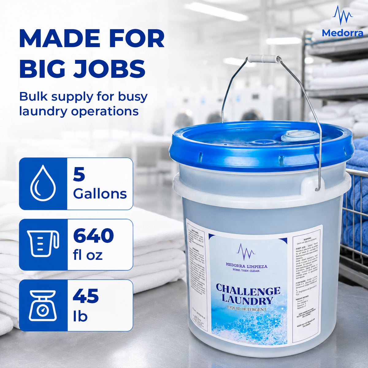 Click to see full view Challenge Laundry Liquid Detergent, 5 Gallon Pail — product view 5