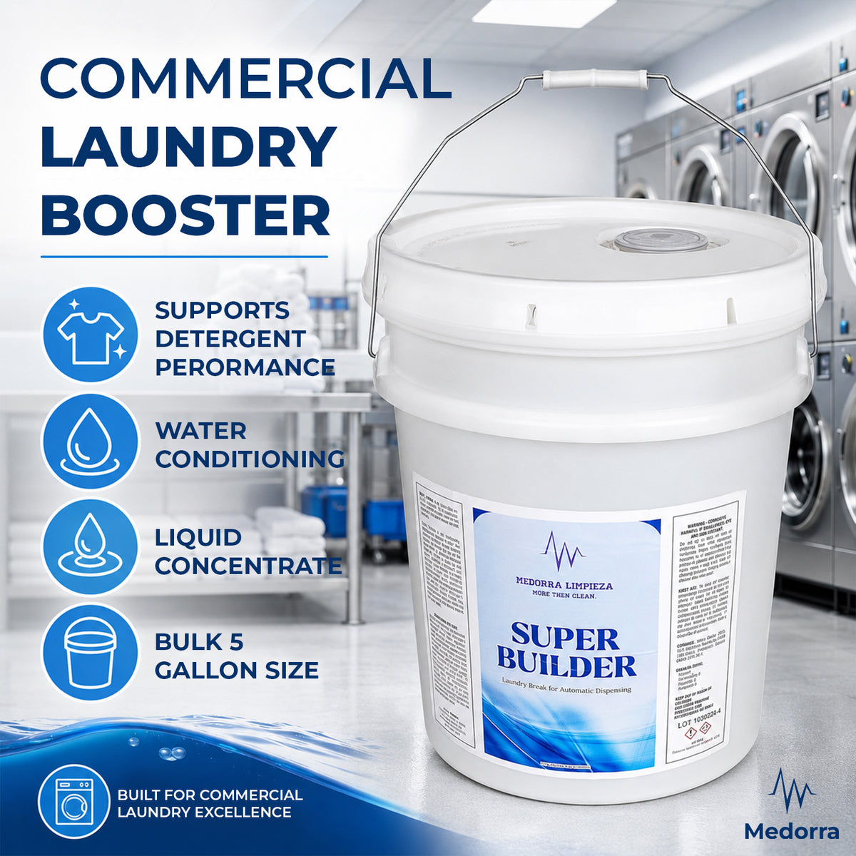 Super Builder Laundry Booster, 5 Gallon Pail — product view 2