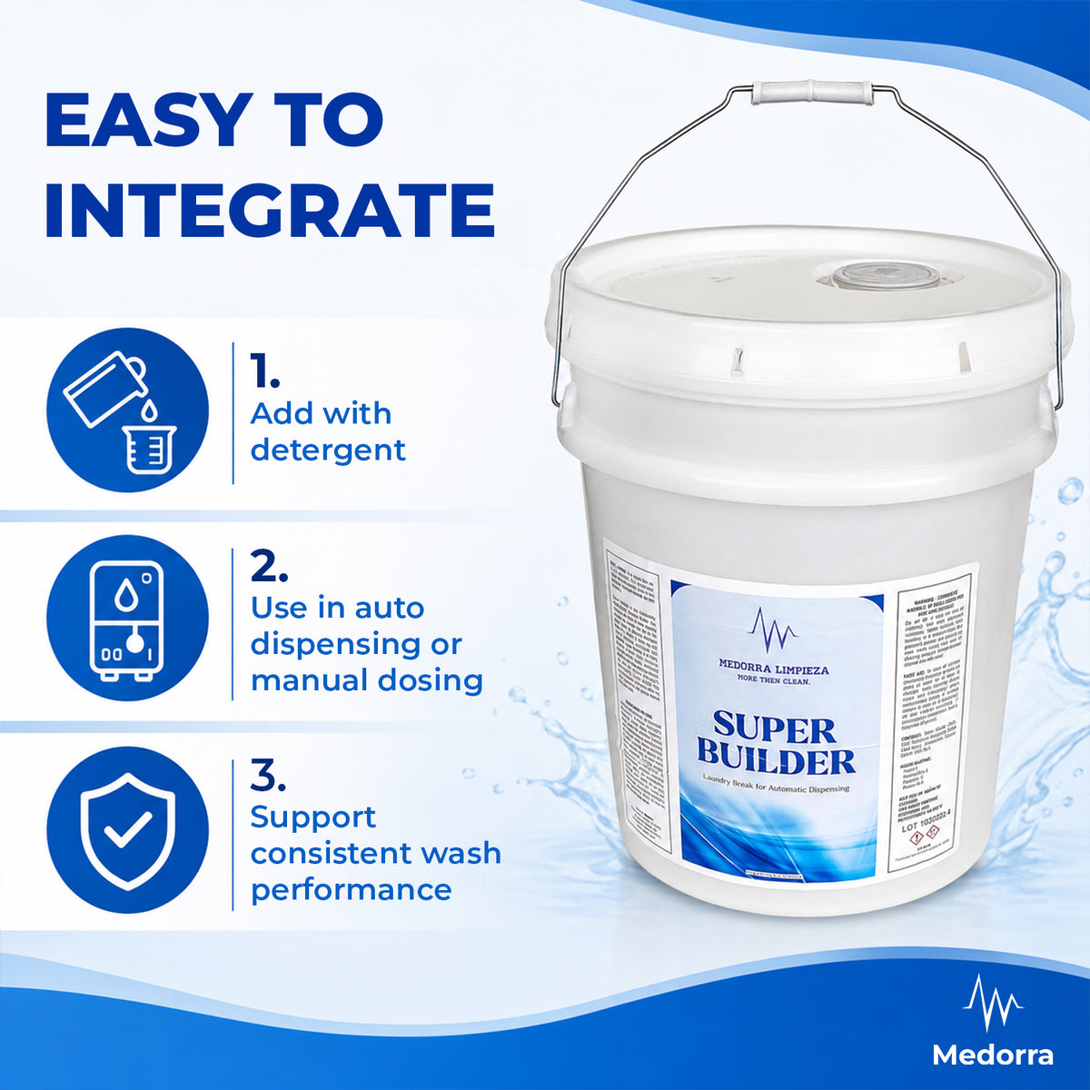 Super Builder Laundry Booster, 5 Gallon Pail — product view 4