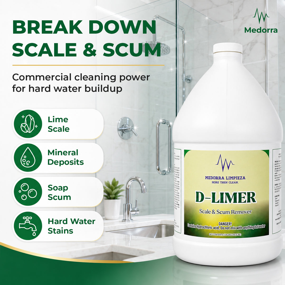 D-Limer Scale & Scum Remover, 1 Gallon (4Case) — product view 2
