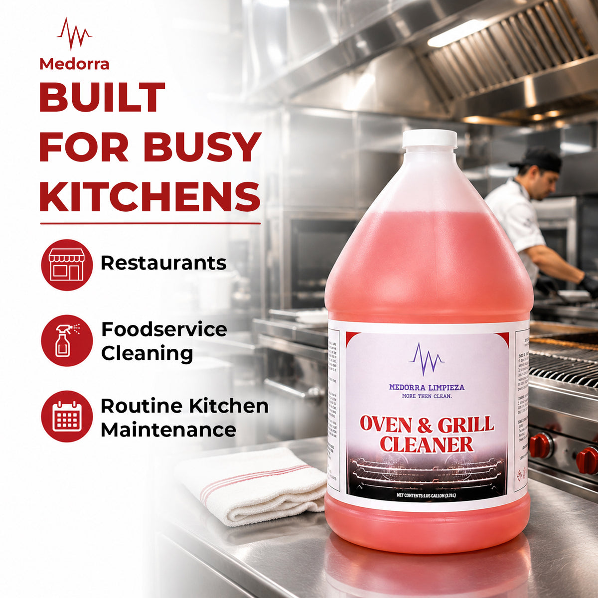 Oven & Grill Cleaner 1 Gallon 4Case — product view 4