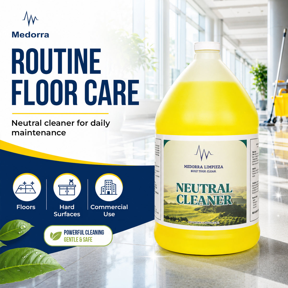 Super U Neutral Cleaner, 1 Gallon Bottles,Case of 4 — product view 2