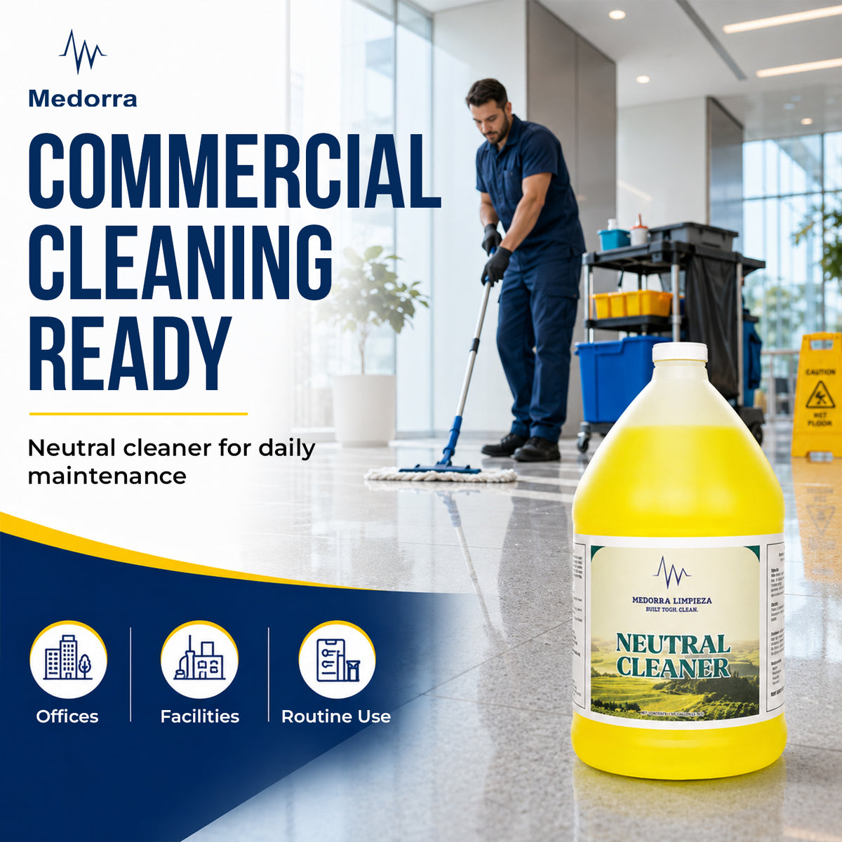 Super U Neutral Cleaner, 1 Gallon Bottles,Case of 4 — product view 4