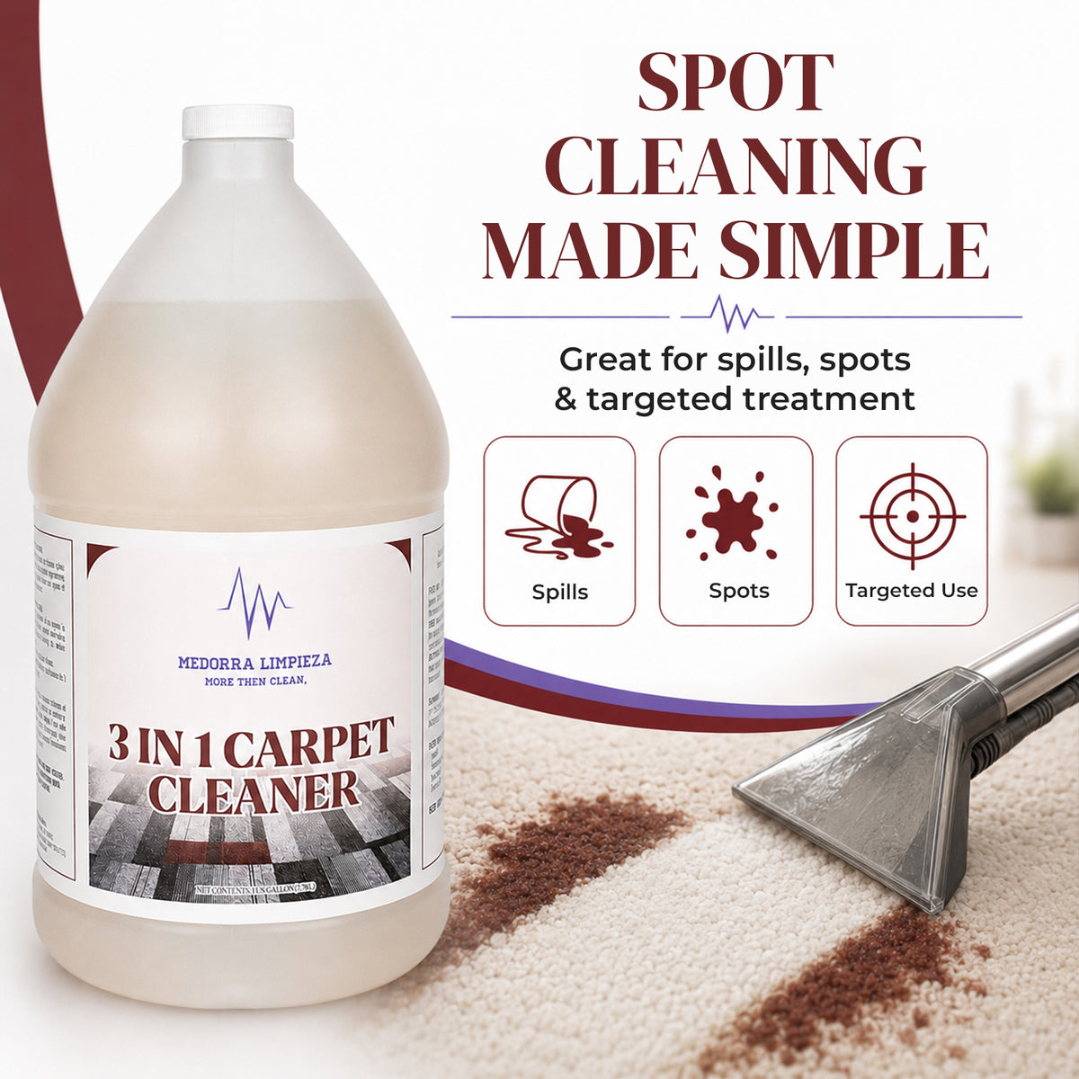 3-in-1 Carpet Cleaner, Carpet Cleaning, 1 Gallon (Case of 4) — product view 5