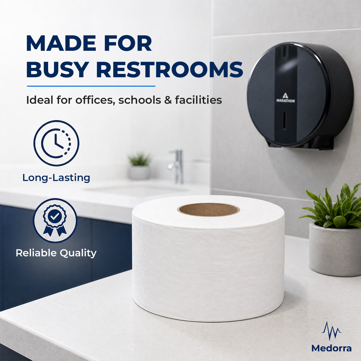 Jumbo Toilet Paper, 2-Ply, 750 Sheets per Roll, 12 Rolls — product view 4