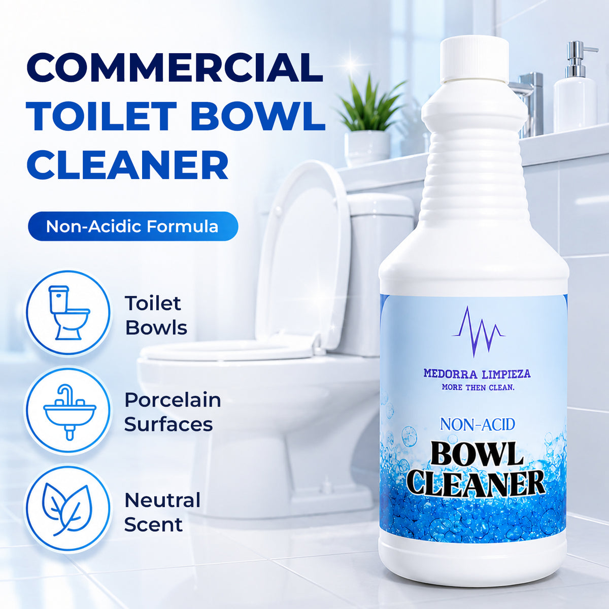 Non-Acidic Toilet Bowl Cleaner 32 oz Bottles, Case of 12 — product view 2