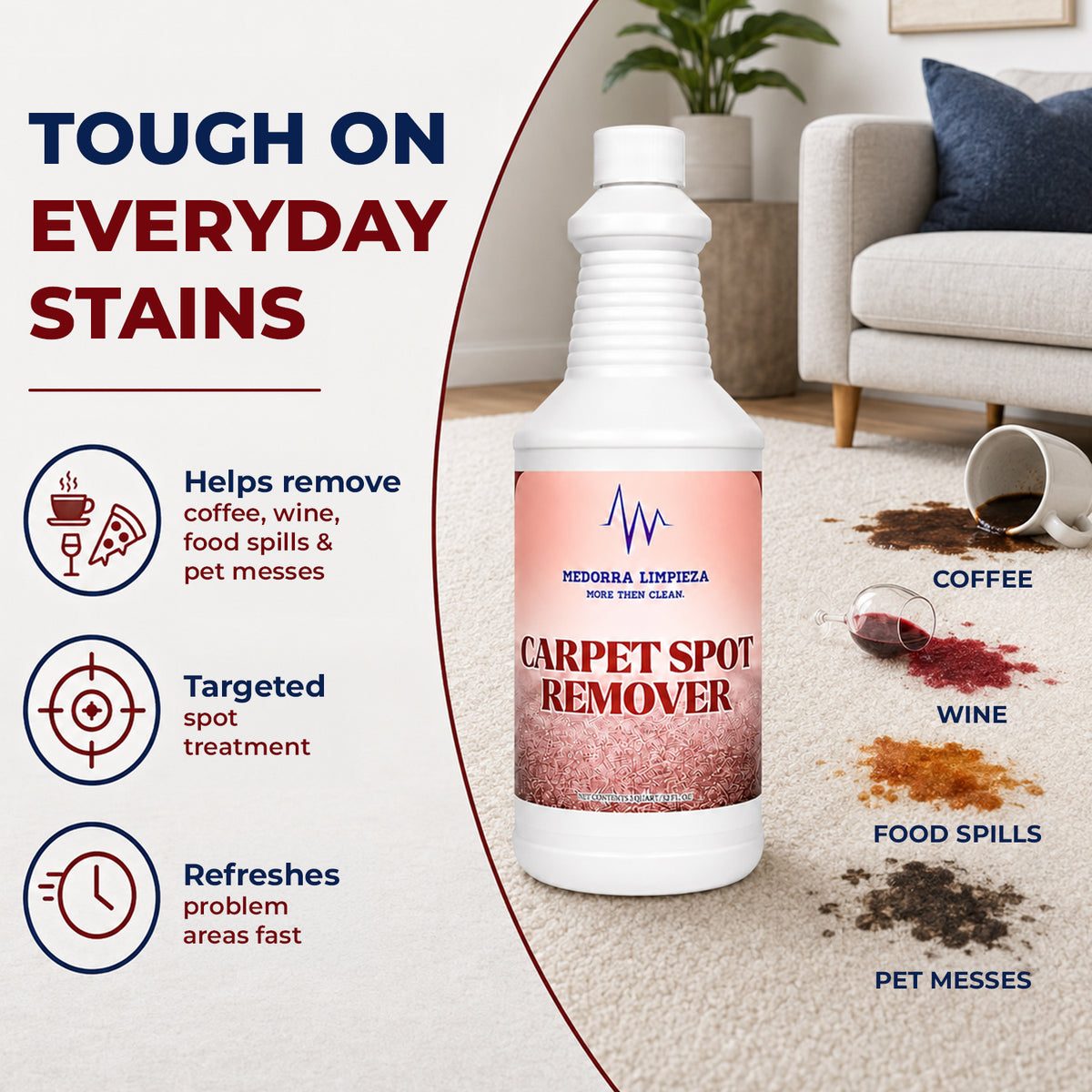 Carpet Spot Remover 32 oz Bottles (Case of 12) — product view 2