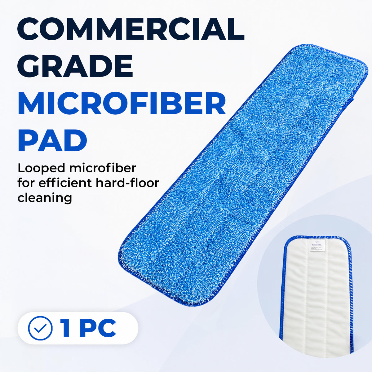 Microfiber mop Pads, 18 inch Pads (1PC) — product view 2