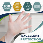 Clear Vinyl Gloves, Powder-Free, Latex-Free, 1000 Count Small — product view 6