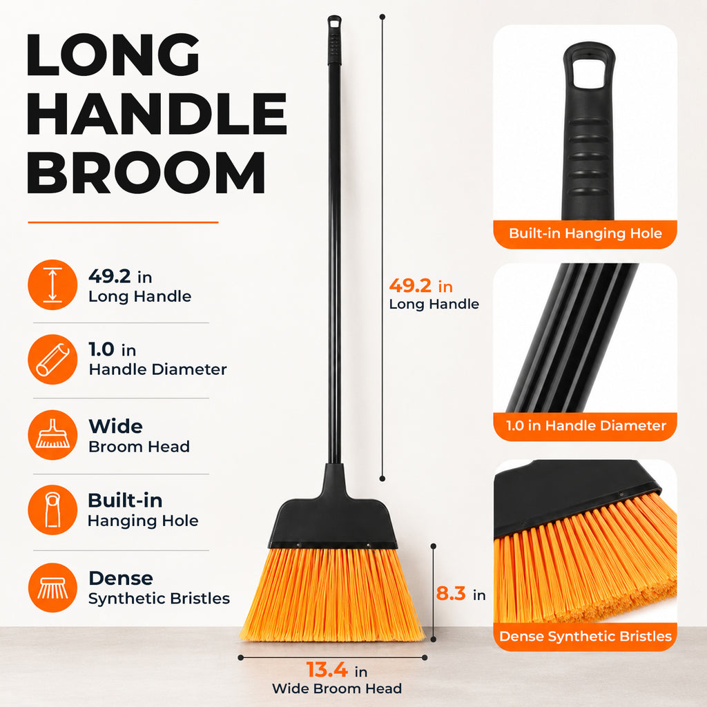 Medorra Long Handle Broom Pack of 1 — product view 2