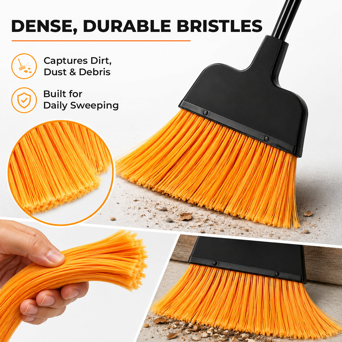 Medorra Long Handle Broom Pack of 1 — product view 4