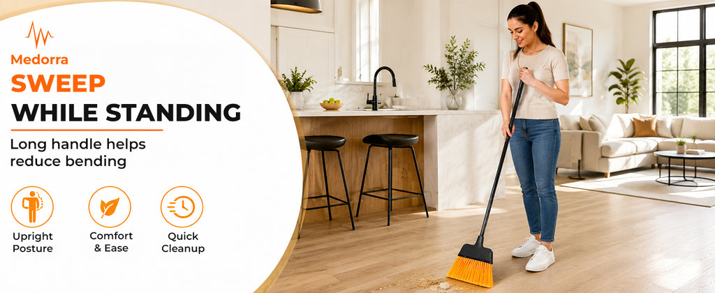 Medorra Long Handle Broom Pack of 1 — feature guide 1