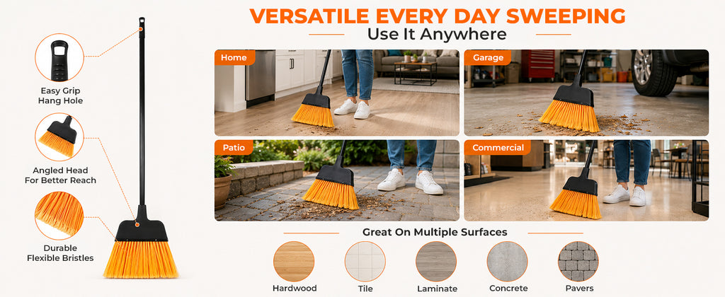 Medorra Long Handle Broom Pack of 1 — feature guide 5
