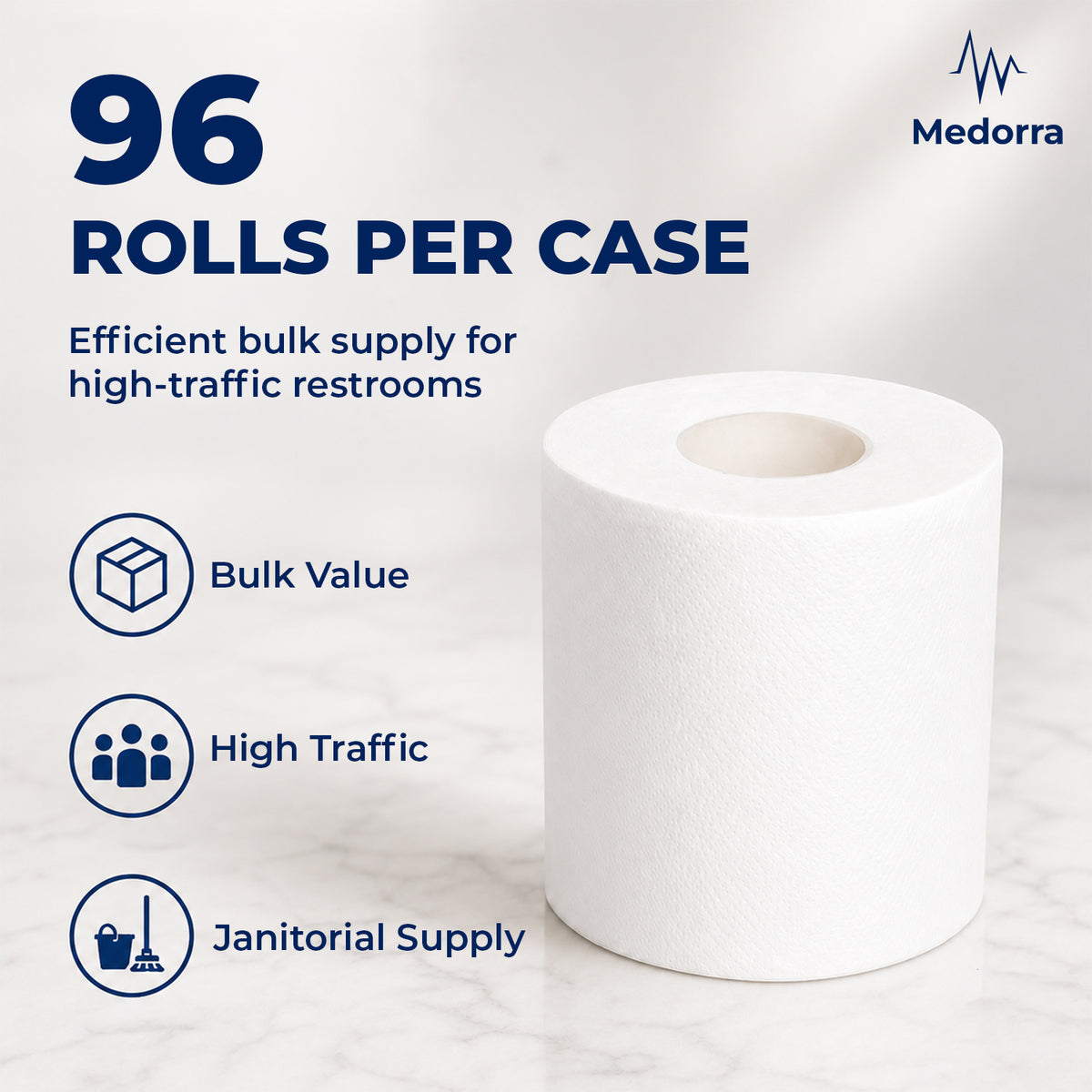 Commercial Toilet Tissue, 2-Ply 96 Rolls per Case — product view 5