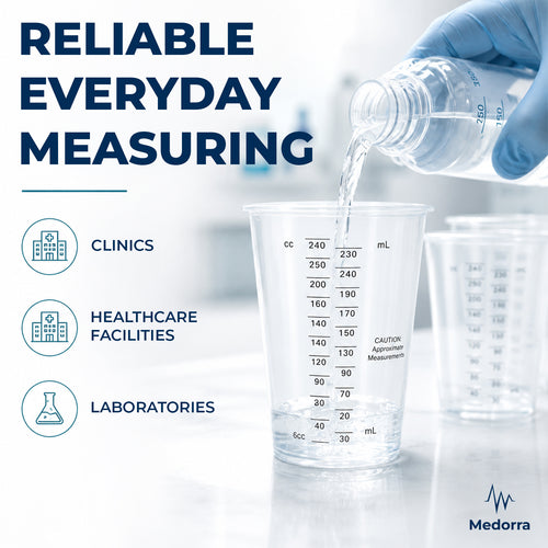 Clear Graduated Medical Cups, 10 oz, 4.3-inch height, 1,000 count — product view 2