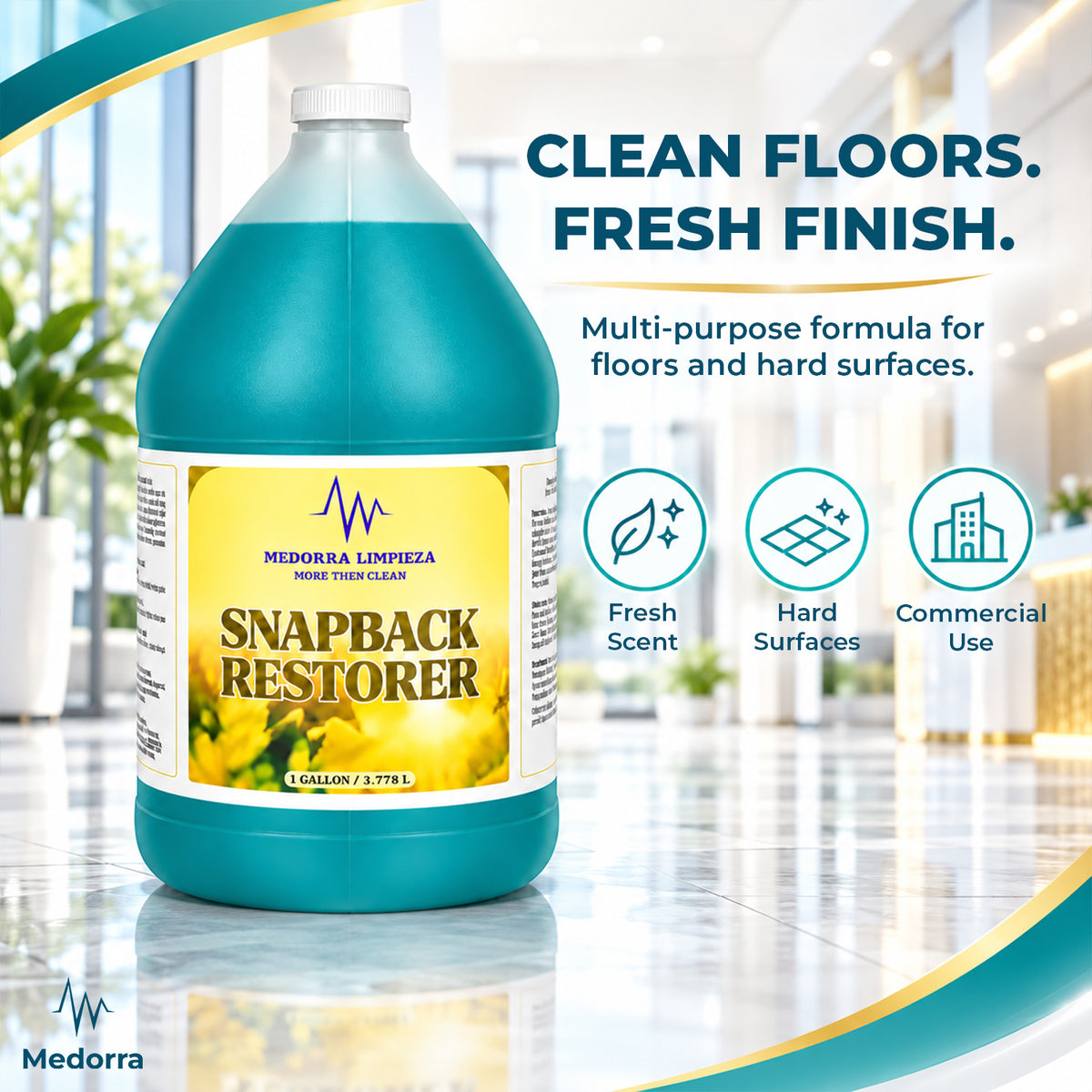 Snapback Restorer Professional Surface Cleaner 1 Gallon Bottle, 4/Case — product view 2