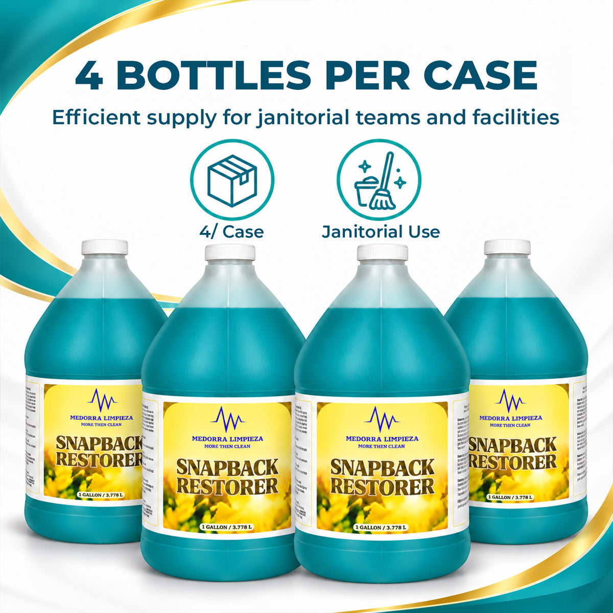 Snapback Restorer Professional Surface Cleaner 1 Gallon Bottle, 4/Case — product view 4