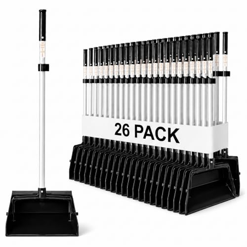 MEDORRA long-handle serrated dustpans, case of 26