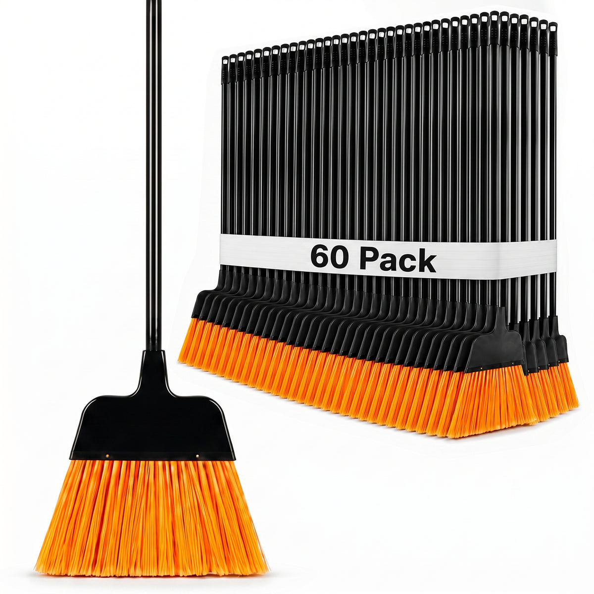MEDORRA long-handle brooms, case of 60