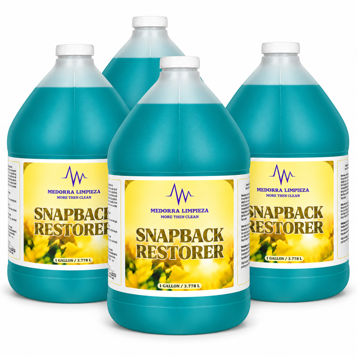 Medorra Snapback Restorer Professional Surface Cleaner, Commercial Floor & Hard Surface Cleaning Solution, 1 Gallon Bottle, 4/Case