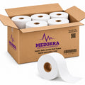 MEDORRA Jumbo Roll Toilet Paper, 2-Ply Commercial JRT Bath Tissue, 9 Inch, 650 Feet per Roll, Septic Safe, White, 12 Rolls/Case