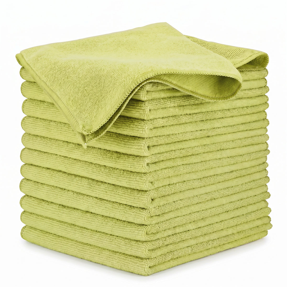 MEDORRA yellow microfiber cleaning cloths, 16 x 16 inches, 12 pack