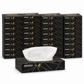 Facial tissues, black & gold box — 2-ply · 100 sheets per box · 30 boxes
