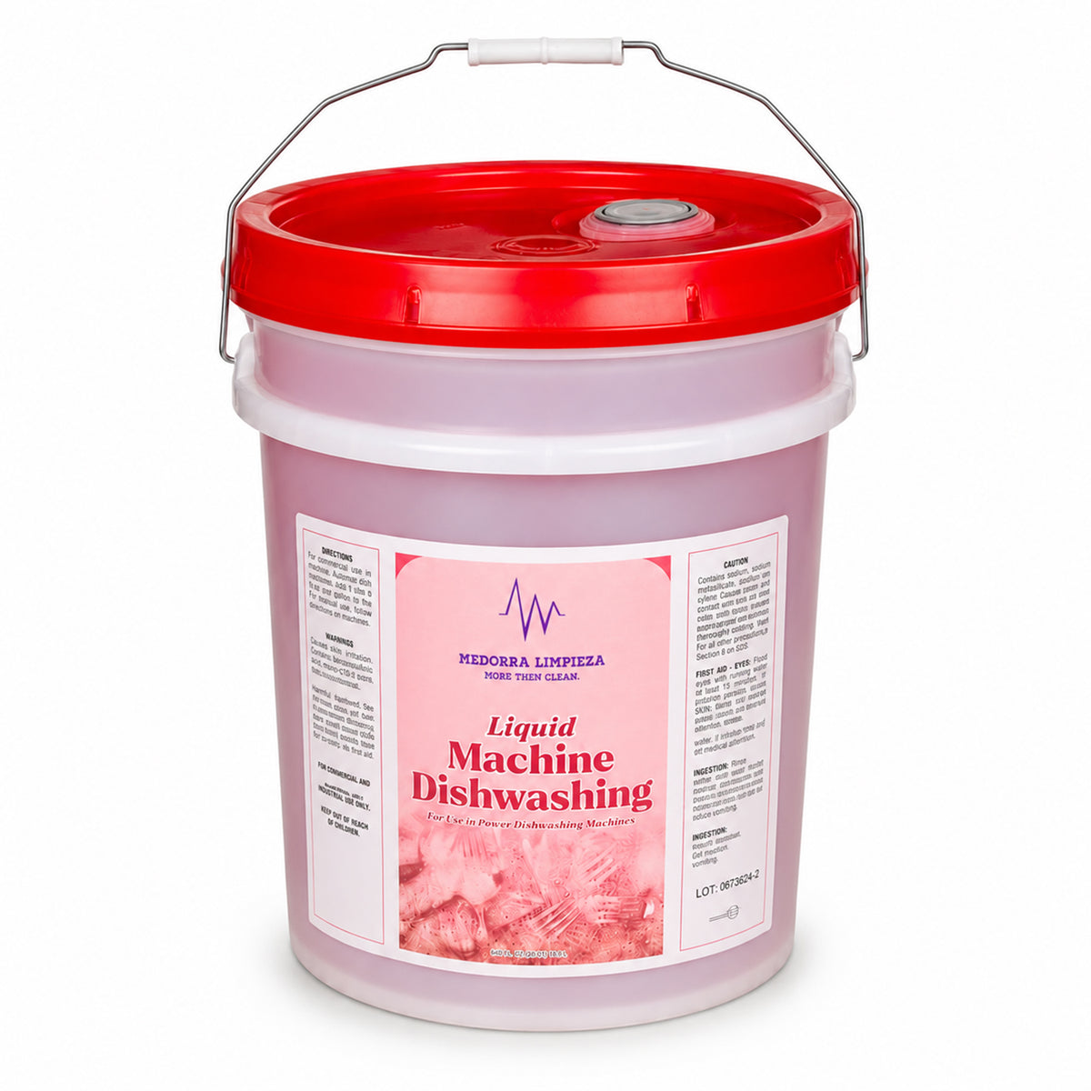 Liquid machine dishwashing detergent — 5-gallon pail