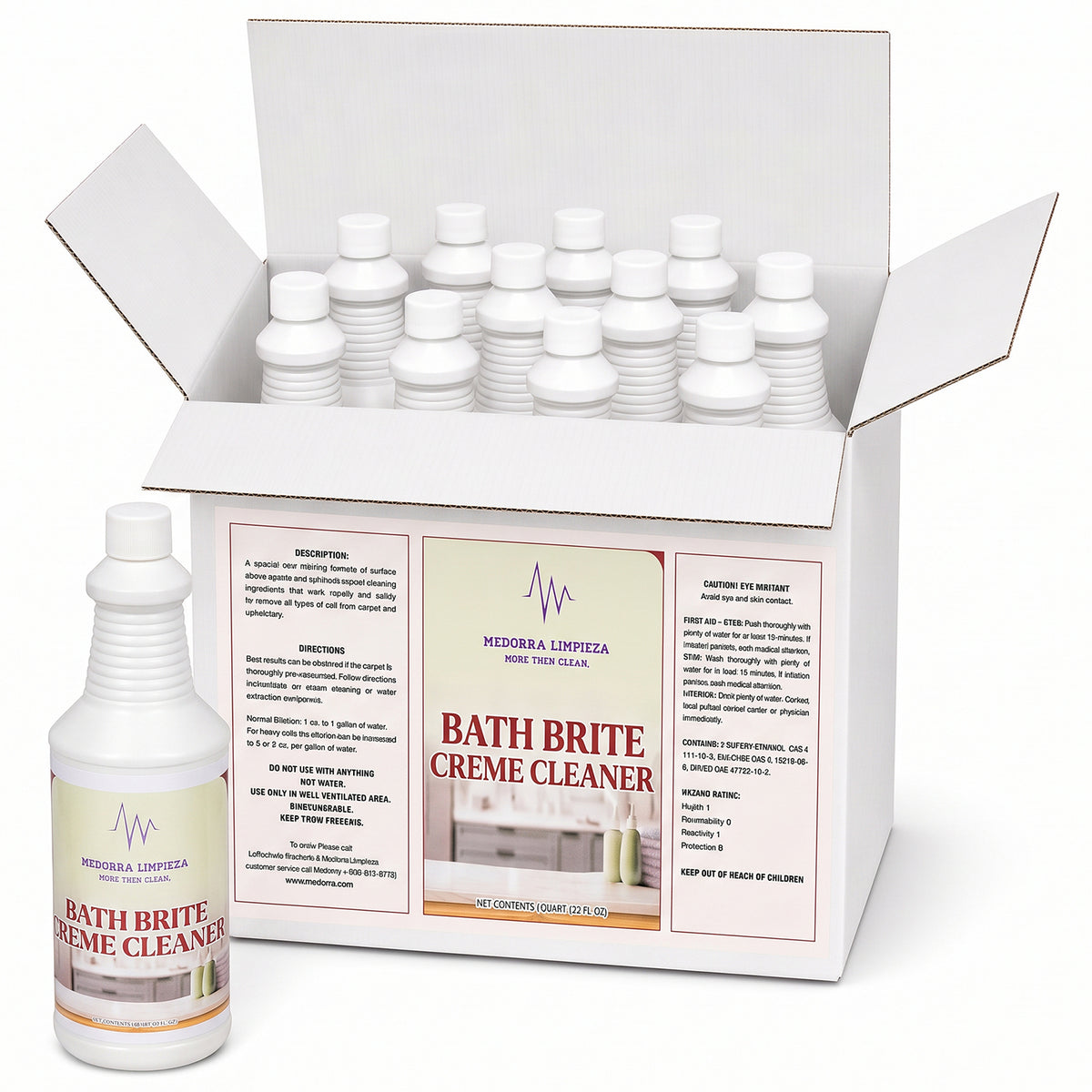 Bath Brite cream cleanser — 32 oz · Case of 12