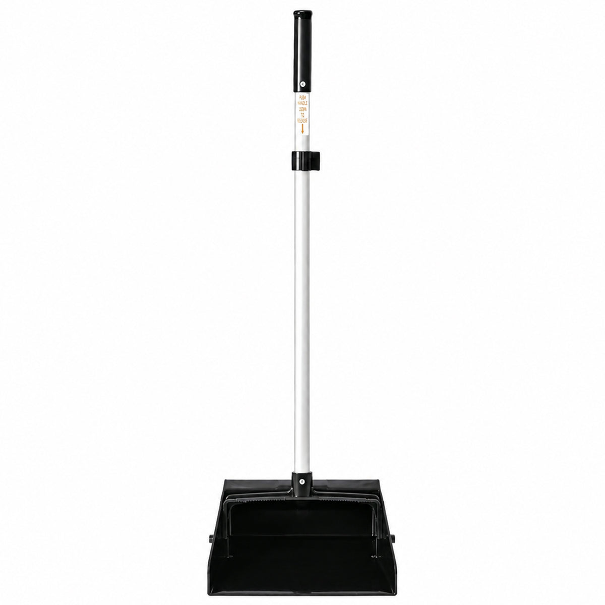 Long-handle serrated dustpan — Single or case of 60