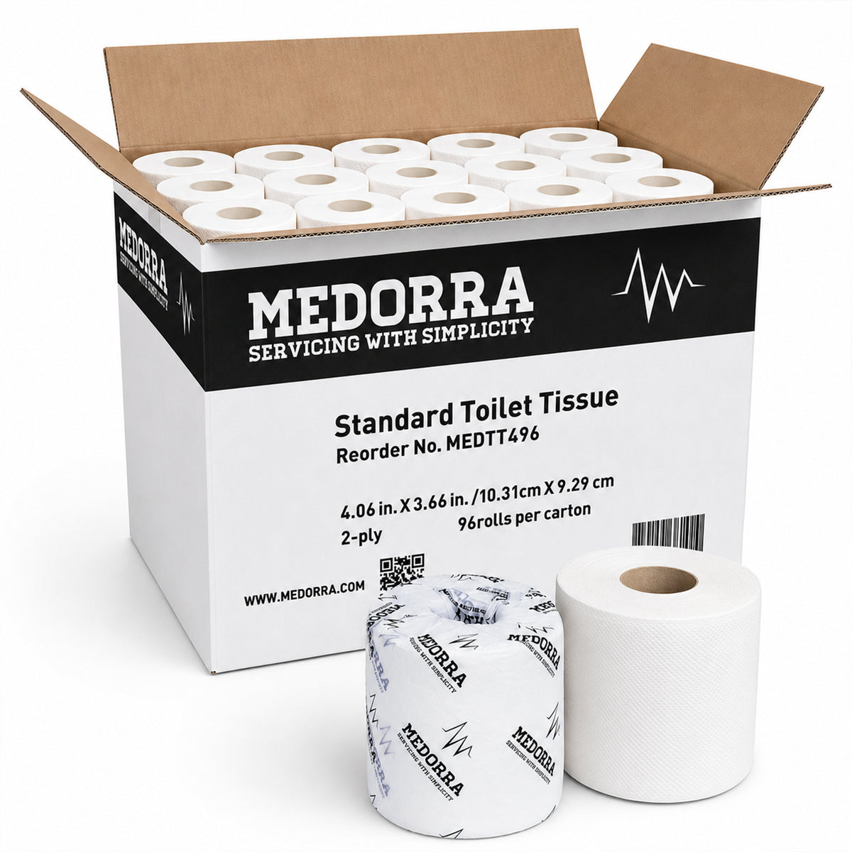 Commercial toilet tissue