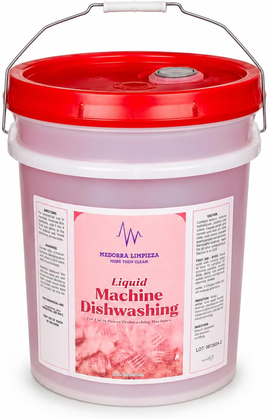 Liquid machine dishwashing detergent — 5-gallon pail