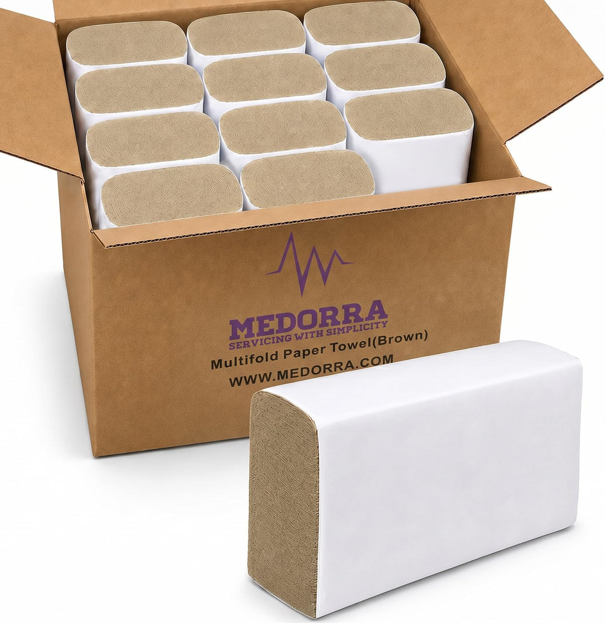 Multifold paper towels — Brown