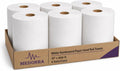 White hardwound paper towel rolls — 10 inches × 800 feet · 6 rolls