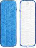Blue microfiber wet mop pads — 1 pad