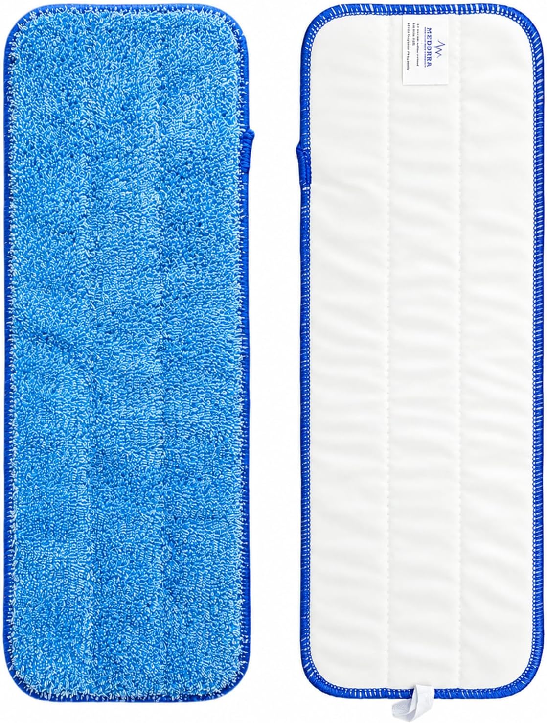 Blue microfiber wet mop pads — 1 pad