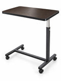 MEDORRA brown woodgrain overbed table — hero