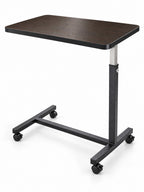 MEDORRA brown woodgrain overbed table — hero