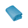 Blue quilted bedspread
